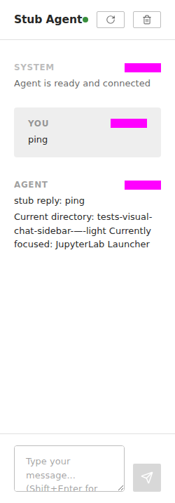 Chat sidebar in JupyterLab
